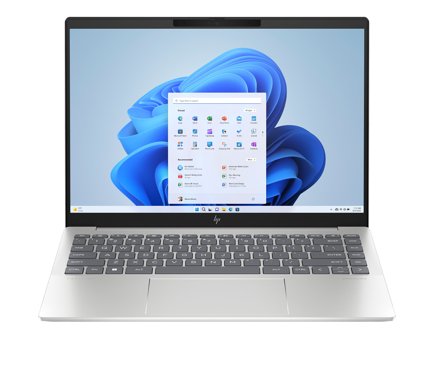 HP NoteBook 15.6" FHD TouchScreen Laptop - AMD Ryzen 5 -7520U (2023) - 8GB DDR5 RAM- 512GB Pcle M.2 SSD - Windows 11 Home Natural Silver - Image 4