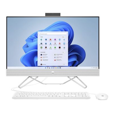 HP All-in-One Desktop (2022 Model) 22-dd2262nh 22"-Inch Non-Touch Display, Intel® Core™ i5-1235U, 12th Gen, 2.1GHz up to 4.4GHz, 8GB DDR4 RAM, 512GB NVMe™ SSD, Intel® Iris® Xᵉ Graphics, Windows 11 Home