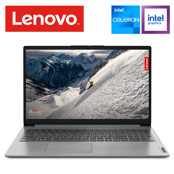 Lenovo IdeaPad 1 15IJL7 (2024 Model), 15.6″ FHD Display, Intel Celeron N4500,14th Gen, 1.1GHz up to 2.8GHz, 8GB DDR4 RAM, 256GB M.2 SSD, Windows 11 Pro, Cloud Grey