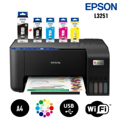 Epson EcoTank L3251 Color A4 Wi-Fi All-in-One Ink Tank Printer (Wireless, Print, scan, copy)