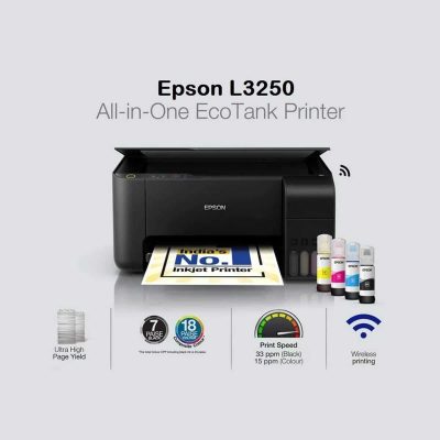 Epson EcoTank L3250 Color A4 Wi-Fi All-in-One Ink Tank Printer (Print, scan, copy)