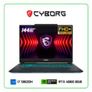 MSI Cyborg 14"-Inch 144Hz Gaming Laptop (FHD+) - Intel Core i7-13620H 13th Gen, 2.4GHz up to 4.9GHz, 16GB DDR5 RAM, 512GB M.2 SSD, NVIDIA GeForce RTX 4060, 8GB DDR6, Backlite Keyboard, Windows 11 Home 