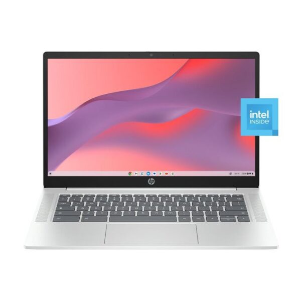 HP Chromebook 14a-nf0131wm, Intel Celeron N200, 14th Gen 14.0"HD display, 4GB DDR5 RAM, 128GB UFS SSD, Chrome OS