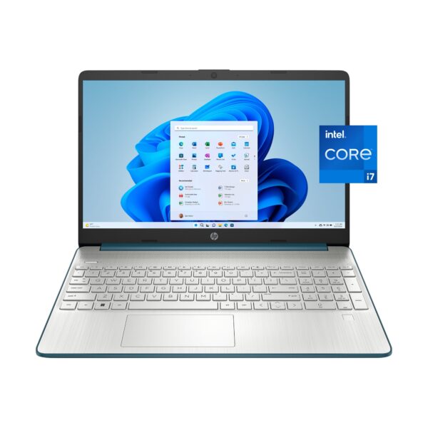 HP Laptop 15-dy2762wm (2021 Model) 15.6" FHD Display, Intel® Core™ i7-1165G7, 11th Generation, 2.8GHz up to 4.7GHz, 16GB DDR4 RAM, 512GB  M.2 SSD, Backlite Keyboard, Windows 11 Home, Spruce Blue