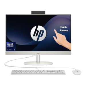 HP AIO 24-cr1007nh Desktop (2025 Model), 24?-Inchs Touchscreen,  Intel® Core™ Ultra 5 125U Processor, 2.2GHz up 4.3GHz Processor 15th Gen, 16GB DDR5 5600 RAM, 512GB M.2 SSD, Window